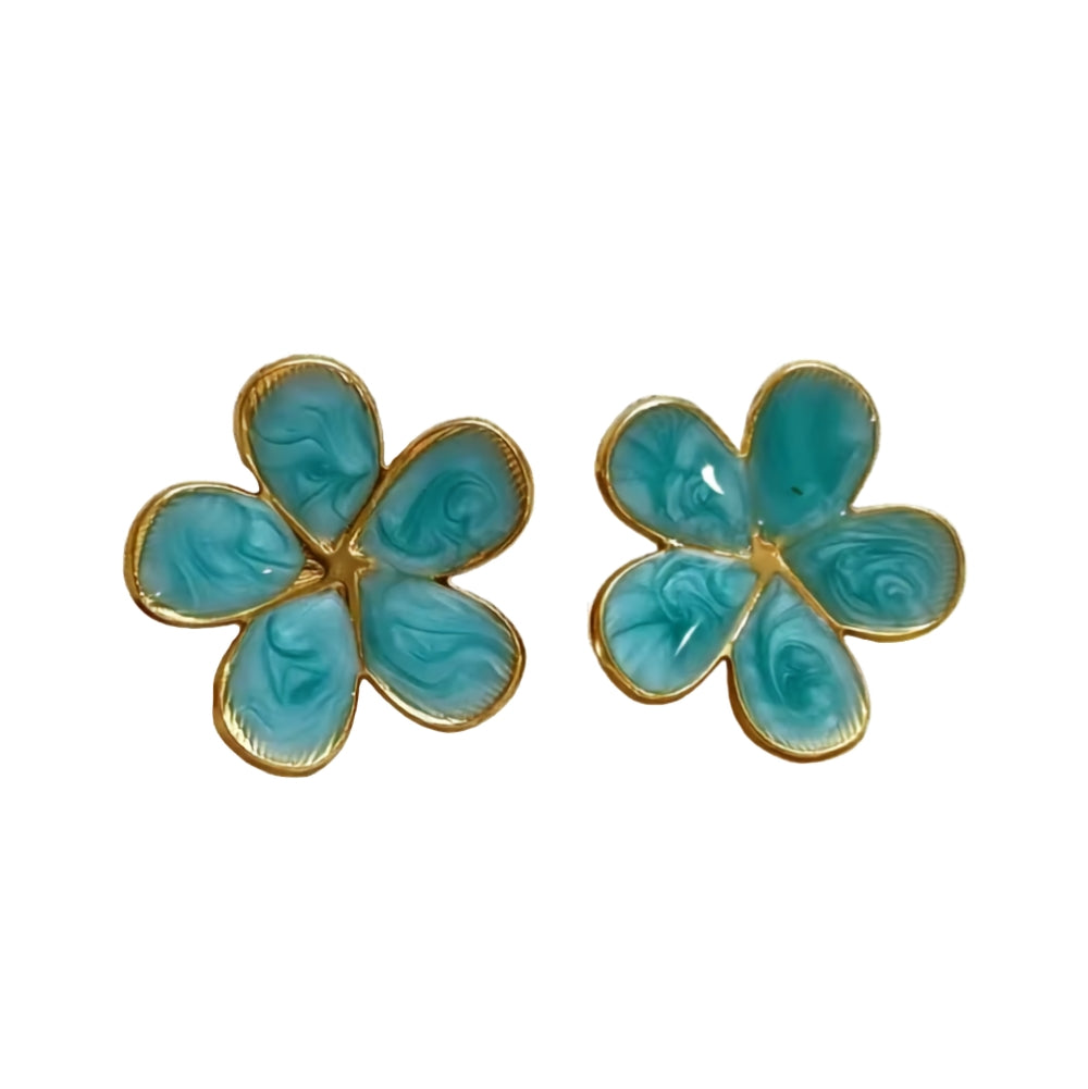 5-Petal Flower Stud Earring