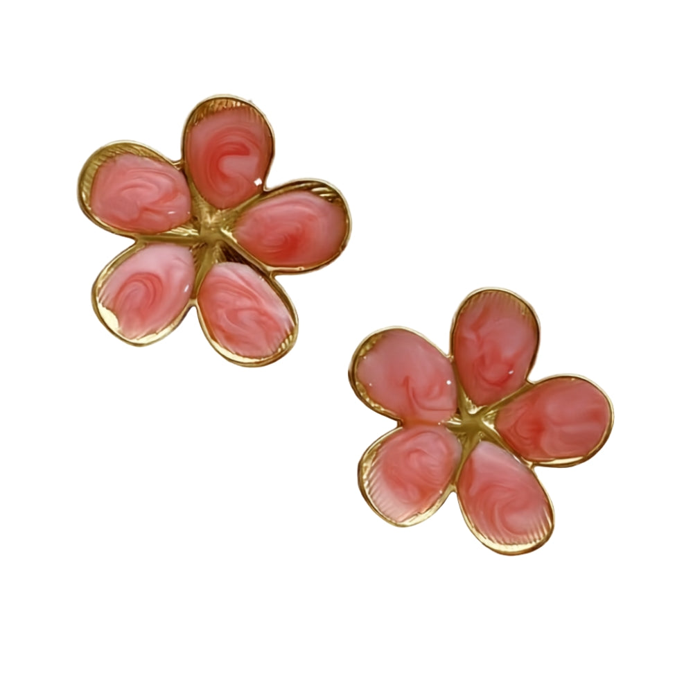 5-Petal Flower Stud Earring