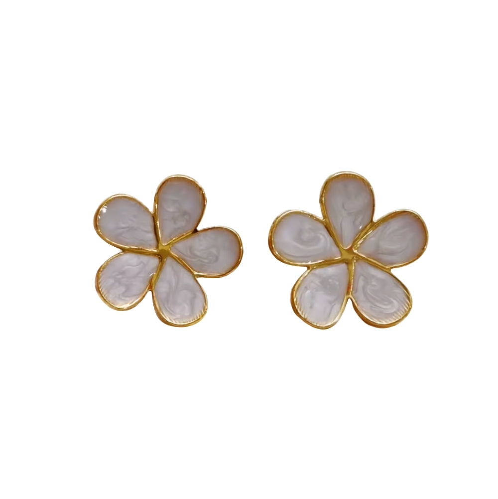 5-Petal Flower Stud Earring